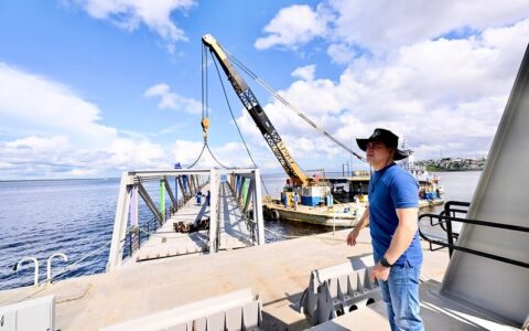 Prefeitura leva atracadouro principal e terceira ponte do píer turístico para o mirante Lúcia Almeida