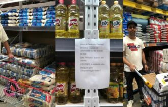 Supermercados racionam venda de arroz, feijão, leite e óleo de soja