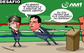 'Tu é candidato do sistema', dispara Wilker ao desafiar Amom para debate