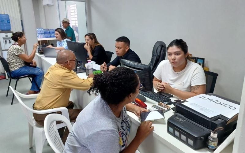 (Foto: Divulgação / Semtepi) Ação da prefeitura para mães atendeu mais de 500 pessoas no Shopping Phelippe Daou
