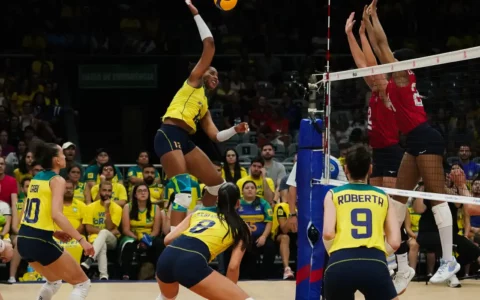 Brasil derrota EUA por 3 sets a 1 na Liga das Nações Feminina
