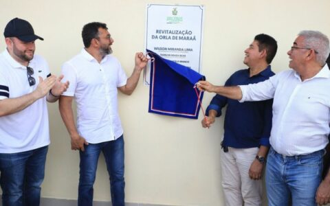 Em Maraã, Wilson Lima entrega orla revitalizada com nova academia ao ar livre e espaços de lazer