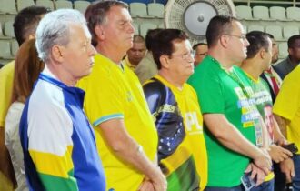 Arthur Neto e Jair Bolsonaro em Manaus.