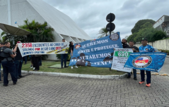 Categoria diz que Roberto Cidade ignorou ato dos servidores da segurança pública