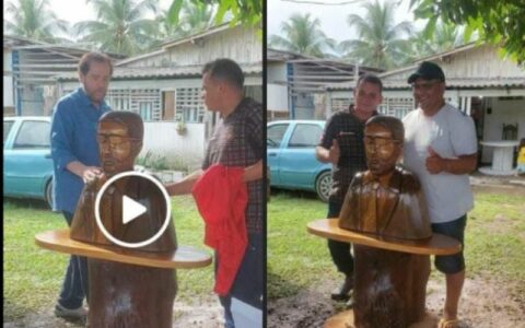 Artesão em Itacoatira diz que vereador não pagou estátua entregue a Plínio Valério