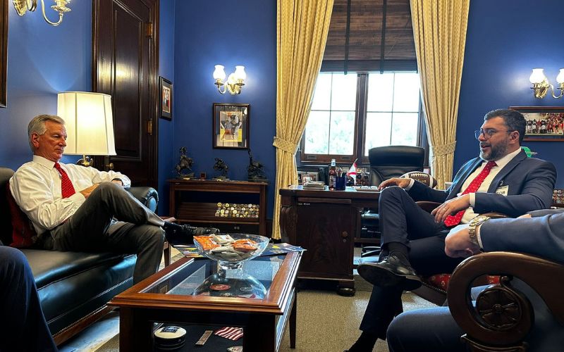 Wilson Lima solicita a congressistas americanos apoio