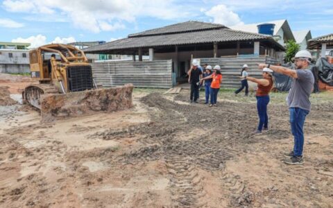 Governo do Amazonas realiza visita técnica em canteiro de obras da Casa da Mulher Brasileira