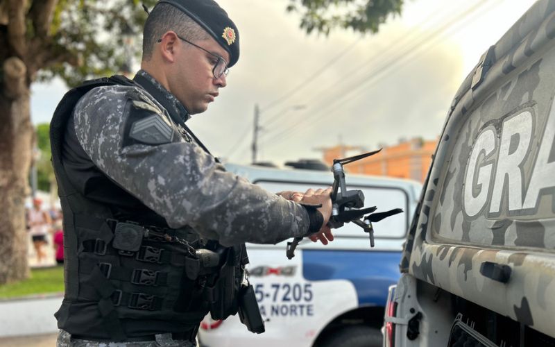 Polícia utiliza drones para monitoramento aéreo em Parintins