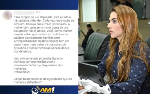 Débora recebe críticas de seguidores após defender PL do Aborto