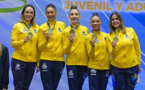 Brasil conquista ouro e bronze no individual geral do Pan-Americano de ginástica rítmica