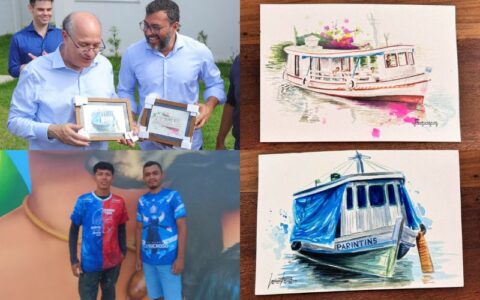 Quadros de parintinenses vão para escritório do presidente do BID, nos EUA