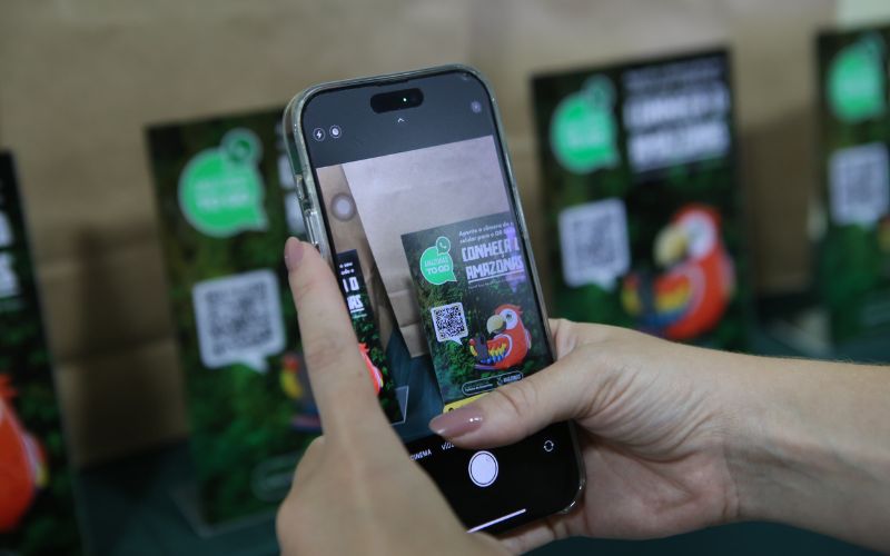 Guia digital por meio de chatbot (Foto: Lucas Silva/Amazonastur)