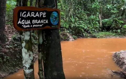 Invadido por lama, igarapé Água Branca pede socorro