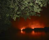 Incêndio se alastra no Pantanal durante festa de São João em Corumbá
