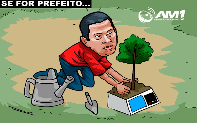 Assim como Amom, Marcelo Ramos quer ganhar votos plantando árvores