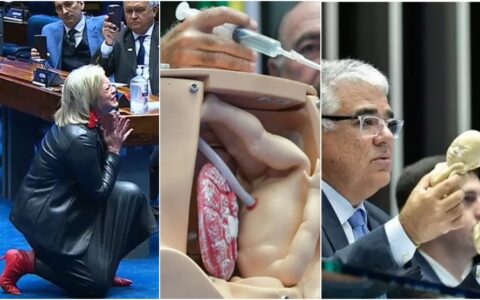 Debate do Senado sobre assistolia fetal tem demonstração de método e atriz interpreta feto sendo abortado