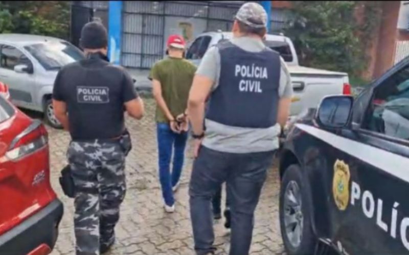 Em Manaus, PC-AM prende homem que tentou matar a própria amiga por ciúmes