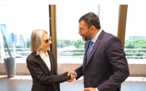 Wilson Lima e Cármen Lúcia conversam sobre estiagem e eleições no AM