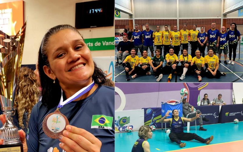 (Foto: Acervo pessoal) Paratleta amazonense de vôlei sentado participa das Paralimpíadas de Paris 2024