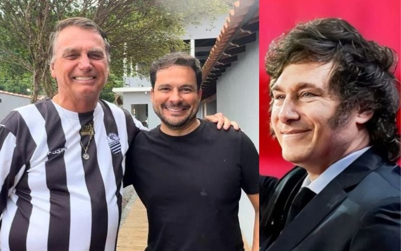 Alberto Neto pega carona com Bolsonaro para evento com presidente da Argentina
