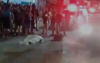 Trabalhador morre após ser atropelado e arrastado por veículo em avenida de Manaus