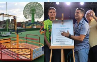 David Almeida inaugura 1° etapa do parque Gigantes da Floresta em Manaus