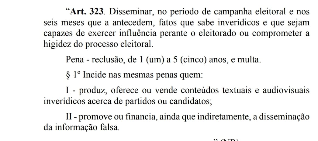 Projeto de Lei das fake News