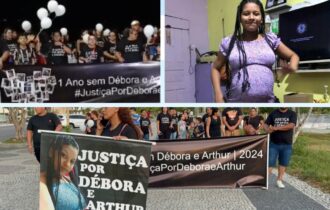 Familiares de Debora fazem manifestação para cobrar justiça