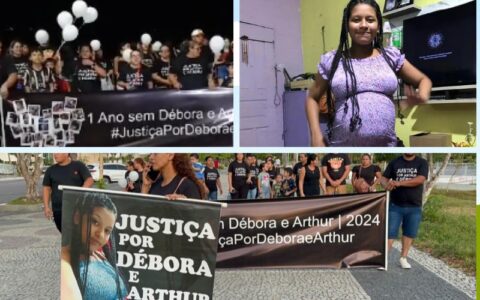 Familiares de Debora fazem manifestação para cobrar justiça