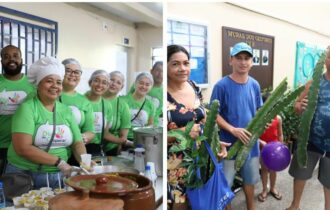 Dia de Cooperar distribue alimentos e mudas para marcar data comemorativa