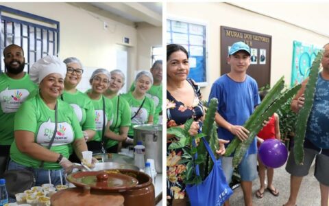 Dia de Cooperar distribue alimentos e mudas para marcar data comemorativa