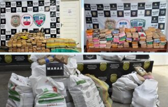 Mais de meia tonelada de drogas é apreendida em Maraã e Japurá