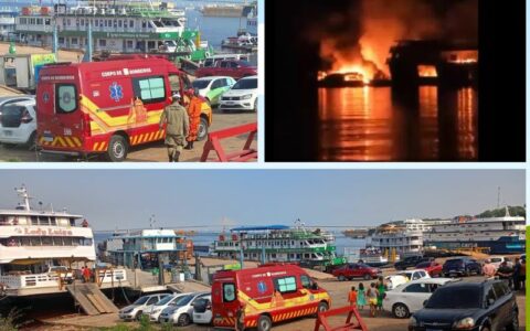 Bombeiros procuram por desaparecidos de embarcação no Rio Negro