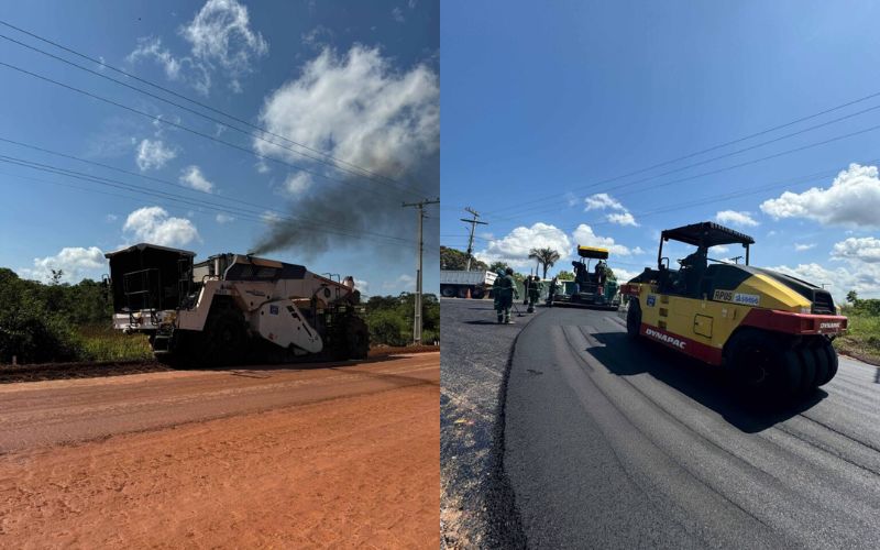 Governo do Amazonas retoma obra de pavimentação da AM-453, a Estrada da Bela Vista, em Manacapuru