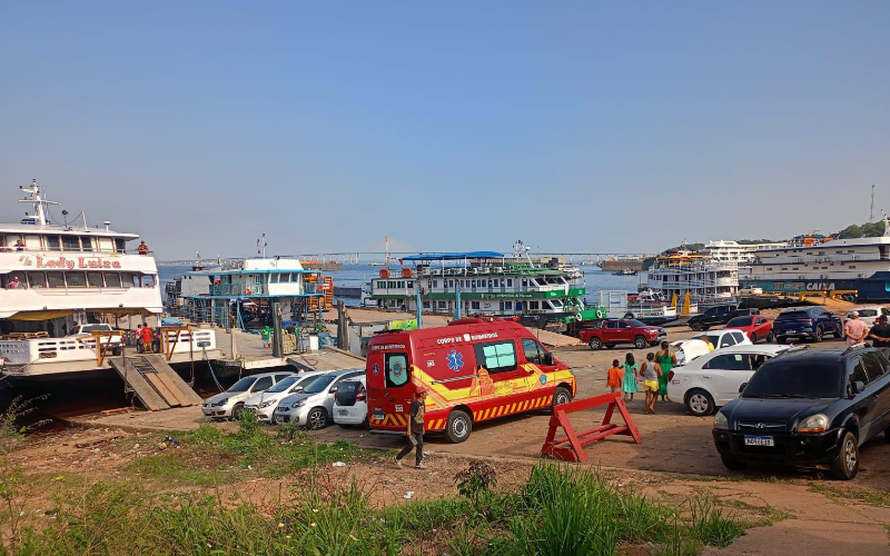 incêndio em embarcação no Amazonas