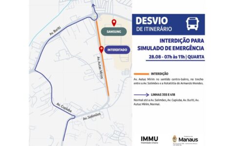 Autaz Mirim terá pista interditada para simulação de emergência na rede de gás natural