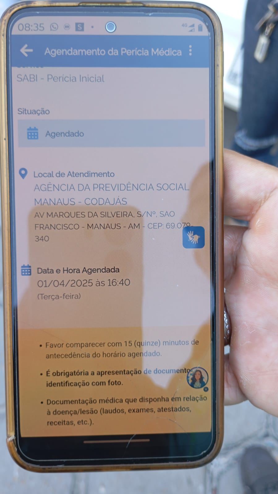 Reagendamento na Agência da Previdência Social Manaus - Codajás 