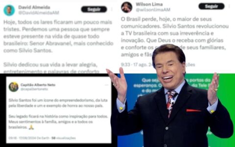 Políticos amazonenses lamentam morte de Silvio Santos
