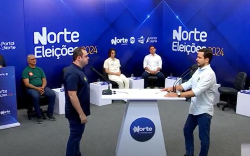 candidatos debate prefeitura de manaus