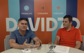 'Sabemos o que nossa população precisa, porque viemos do povo', afirma David ao lado de Renato Junior em live