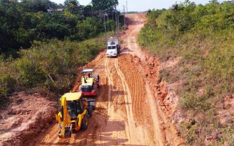 Governo do Amazonas inicia obra de pavimentação do sistema viário de Tapauá