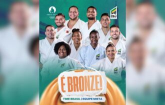 Judô brasileiro fecha Olimpíada com bronze por equipes