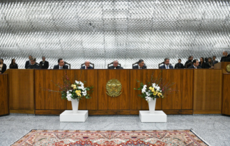 Ministro Herman Benjamin assume o cargo de presidente e ministro Luiz Felipe Salomão assume o cargo de vice-presidente do STJ e do CJF Foto: (Gustavo Lima/STJ)