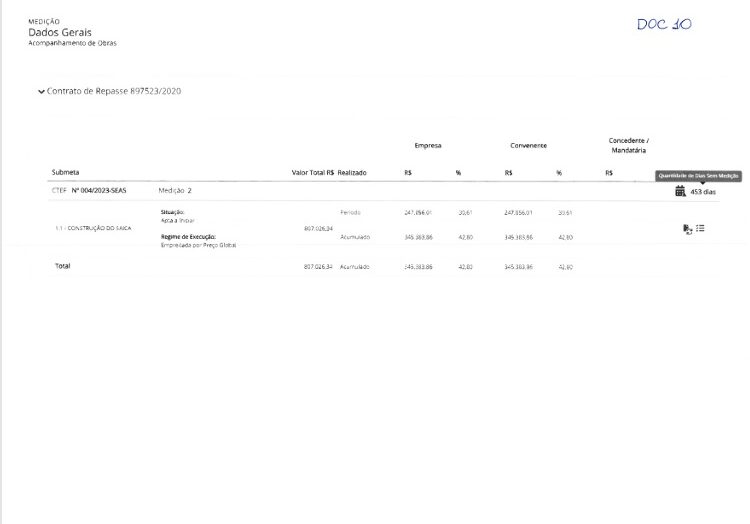 Documento enviado pelo senador Plínio Valério