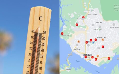 Bairros de Manaus atingem temperaturas acima dos 40° graus neste domingo