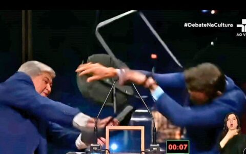 Datena e Marçal mantêm presença em debate nesta terça após cadeirada