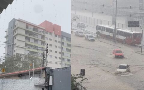 Após período de 30 dias, aproximadamente, chove em Manaus nesta terça (24)