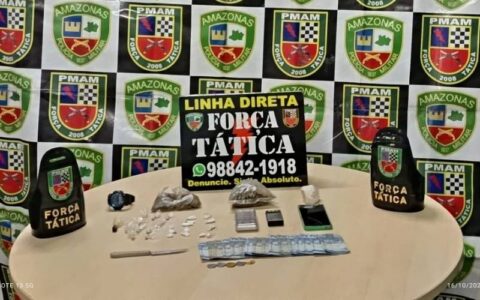 Polícia Militar do Amazonas prende seis homens e apreende adolescente por envolvimento com tráfico de drogas