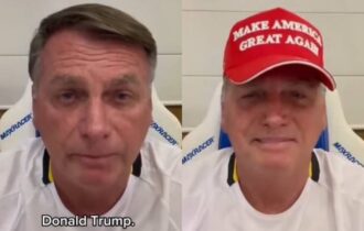 Bolsonaro grava vídeo em apoio a Trump e diz que está inelegível 'sem ter cometido crime'