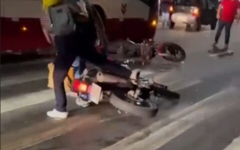 video-motociclista-para-embaix